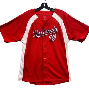 Washington Nationals Jersey Boys Large MLB‎ Baseball Spell Out Athleisure